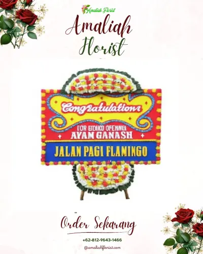 Bunga Papan Congratulation di Bereng Bengkel